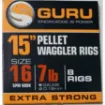 Bild von Montierter Haken Guru Bait Bands Ready Rig 15"