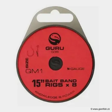 Hameçon Monté Guru Bait Bands QM1 Ready Rig 15"