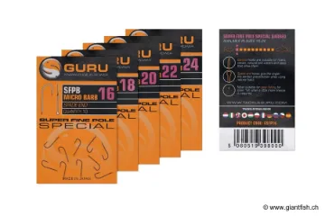 Hameçon Guru Super Fine Pole Barbed