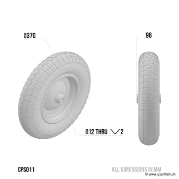 Roue de Remplacement Carp Porter MK2 Wheels