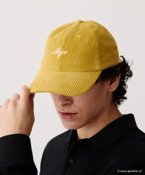 Casquette Nays Cord Cap Curved Brim Yellow - Jaune