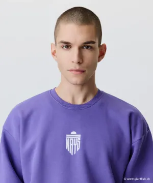 Sweat Nays Emblem Front Crewneck Purple - Violet