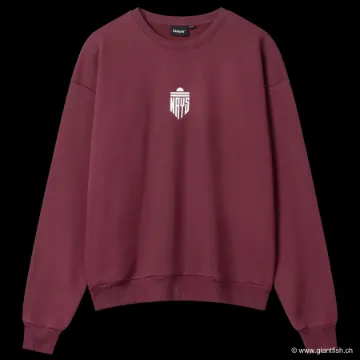 Sweat Nays Emblem Front Crewneck Red - Rouge