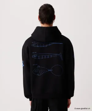 Sweat à Capuche Nays Range Hoodie Black - Noir