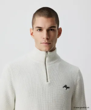 Sweat Nays Half Zip Sweater White - Blanc