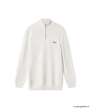 Sweat Nays Half Zip Sweater White - Blanc