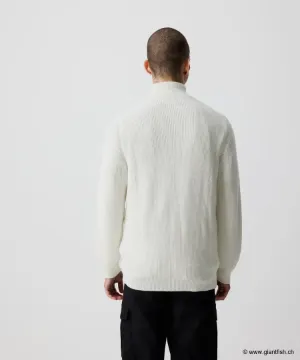 Sweat Nays Half Zip Sweater White - Blanc
