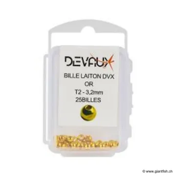 Billes en Laiton Devaux OR - 25 pièces