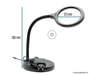 Loupe Socle Devaux LED Carson 2X à 5X