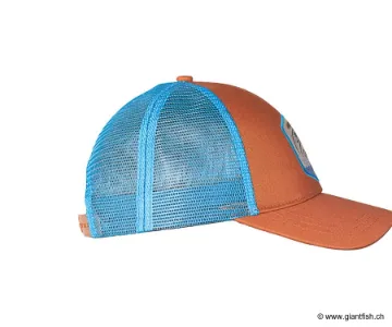 Casquette Devaux Trucker BOMBLUE - Orange/Bleu