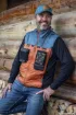 Bild von Daunenjacke Devaux TREK'FLY Orange/Blau
