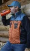 Bild von Daunenjacke Devaux TREK'FLY Orange/Blau