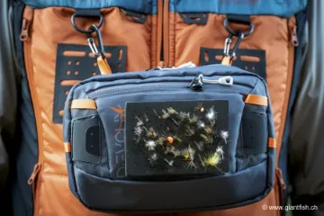 Doudoune Devaux TREK'FLY Orange/Bleu