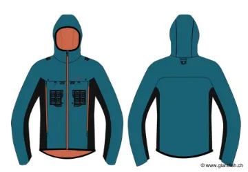 Doudoune Devaux RIFT'FLY Orange/Bleu