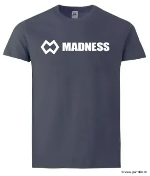T-Shirt UF (Ultimate Fishing) MADNESS - Bleu Denim