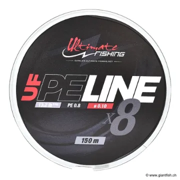 Tresse UF (Ultimate Fishing) PE Line X8 Moss Green 150 m