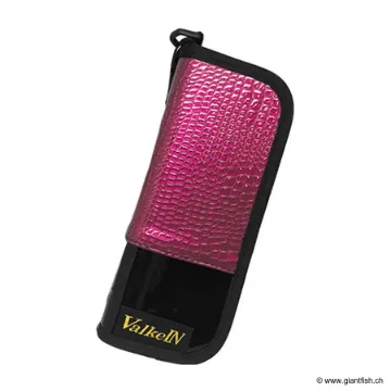 Trousse Valkein Lure Wallet M - Cherry Pink Leather