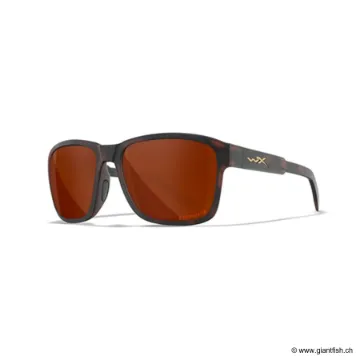 Lunettes Polarisantes Wiley X TREK Captivate Polarized - Verres Cooper - Monture Matte Havana Brown
