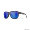 Picture of Polarized Sunglasses Wiley X TREK Captivate - Blue Lenses - Gloss Crystal Dark Grey Frame