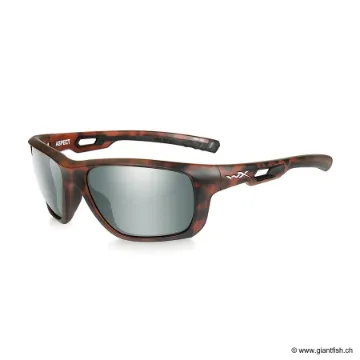 Lunettes Polarisantes Wiley X Aspect Polarized - Verres Platinium Flash - Monture Matte Demi