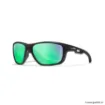 Picture of Sunglasses Wiley X Aspect Captivate Polarized - Green Lenses - Matte Black Frame