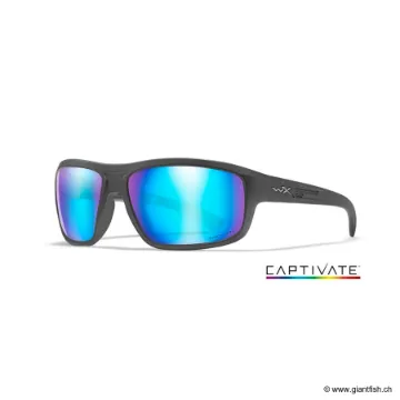 Lunettes Polarisantes Wiley X Contend Captivate Polarized - Verres Blue - Monture Mat Graphite