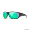 Picture of Polarized Sunglasses Wiley X Omega Captivate Polarized - Green Lenses - Kryptek Neptune Frame