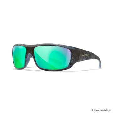 Lunettes Polarisantes Wiley X Omega Captivate Polarized - Verres Green - Monture Kriptek Neptune