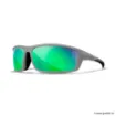 Picture of Wiley X Grid Captivate Polarized Sunglasses - Green Lenses - Matte Cool Grey Frame