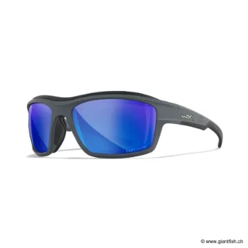 Lunettes Polarisantes Wiley X Ozone Captivate - Verres Blue - Monture Matte Grey