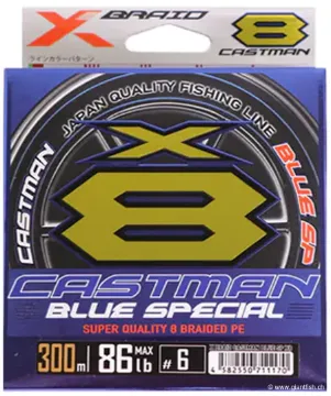 Tresse XBraid X018 Castman Blue X8 - 8 brins