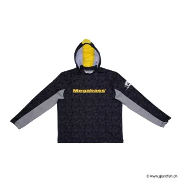 Sweat Megabass GAME HOODIE BLACK - Noir