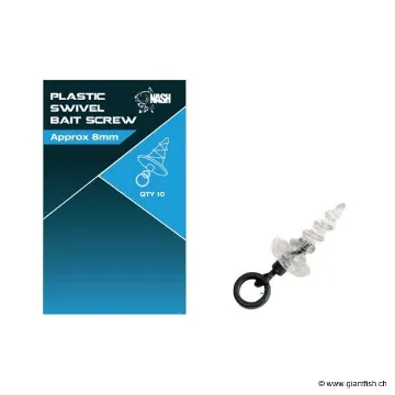Accroche Appâts NASH Plastic Swivel Bait Screw
