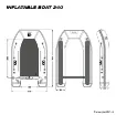 Boat Life Inflatable Boat - 240
