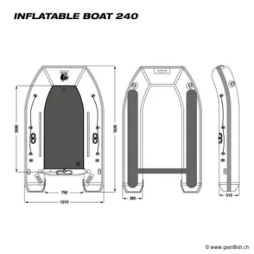 Boat Life Inflatable Boat - 240
