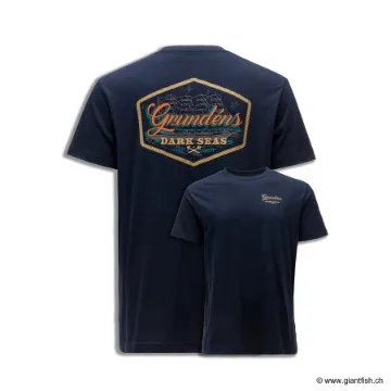 T-shirt GRUNDENS Dark Seas Watercraft SS - Marine Foncé