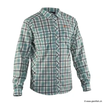 Chemise Manches Longues GRUNDENS Bridge Long Sleeve Dusty Turquoise