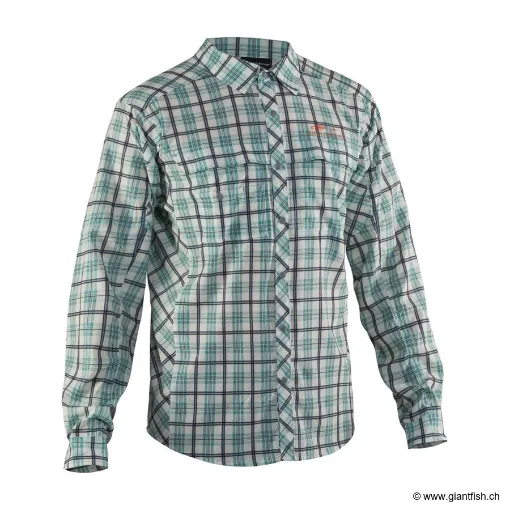 Chemise Manches Longues GRUNDENS Bridge Long Sleeve Dusty Turquoise