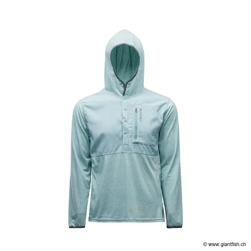 Sweat à Capuche GRUNDENS Shorebreak Hoodie Skyrocket - Turquoise