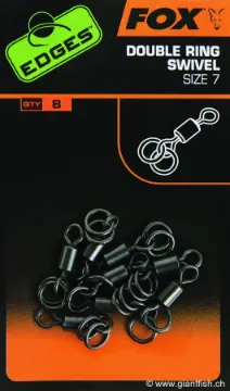 Émerillon FOX Edges Double Ring Swivel