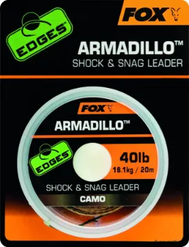 Tresse à Bas de Ligne FOX Edges Armadillo Camo Shock & Snag Leader