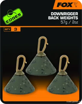 Back Lead FOX Edges Downrigger Back Weights