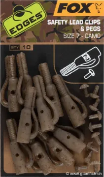 Clip plomb FOX Edges Lead Clip + Pegs