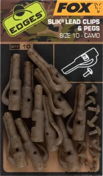 Clip Plomb FOX Edges Slik Lead Clip + Pegs