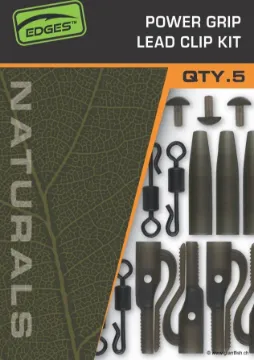 Kit Clip Plomb FOX Edges Naturals Power Grip Lead Clip Kit