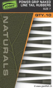 Manchon FOX Edges Naturals Power Grip Naked Line Tail Rubbers