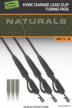 Montage FOX Edges Naturals Kwik Change Lead Clip Tubing Rigs