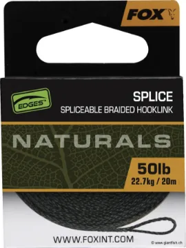 Tresse à Bas de Ligne FOX Edges Naturals Splice Hooklength