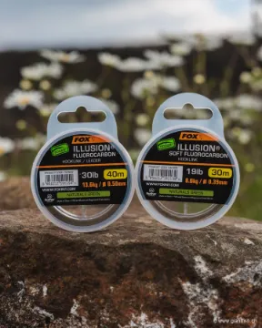Fluorocarbone FOX Edges Illusion Fluorocarbon Hooklink Leader - 40 m