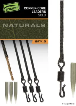 Lead Core FOX Edges Naturals Copper-Core Leaders
